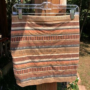 Tribal bodycon skirt